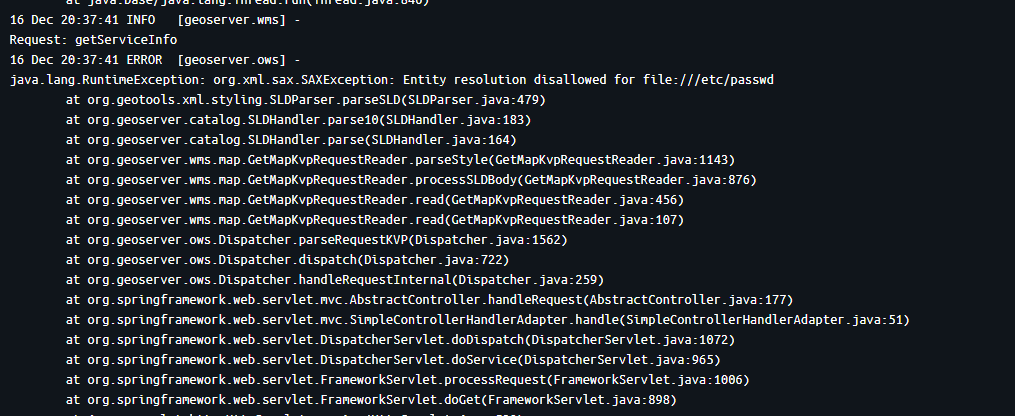 XXE Resolution Disallowed